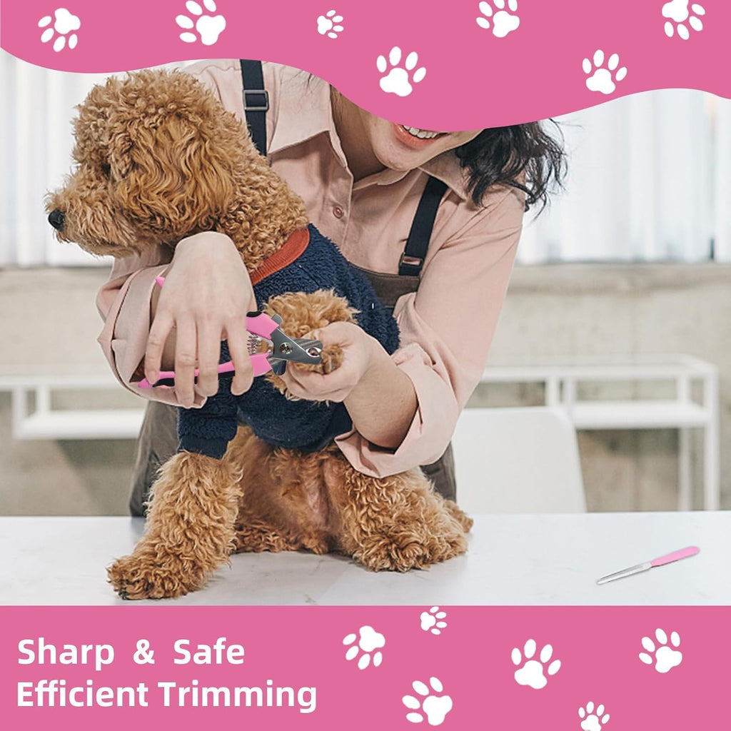 Dog Brush for Shedding,9 PCS in One Pet Slicker Hair Brush Kit with Pet Nail Clipper and File - Dog Cat Grooming