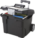 Premium File Storage Box on Wheels, Black/Grey (61507A01C)