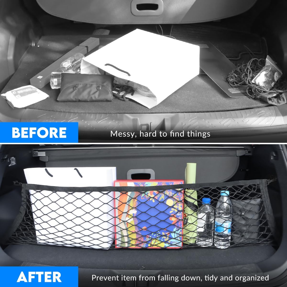 Car Rear Trunk Cargo Net Compatible for 2024 2025 2026 Subaru Impreza Crosstrek Accessories Cargo Storage Organizer