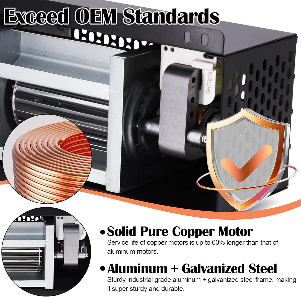 S31105 Blower for Wood Stoves Dutchwest, GHP Group, MHSC, Century Stove Fan