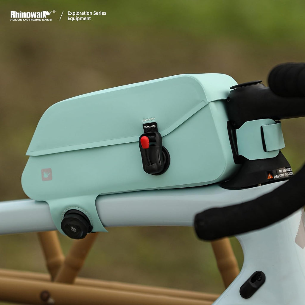 Bike Frame Bag with Magnetic Flap Waterproof Bicycle Top Tube Bag Bikepacking Cycling Tools Storage Bag for MTB Road