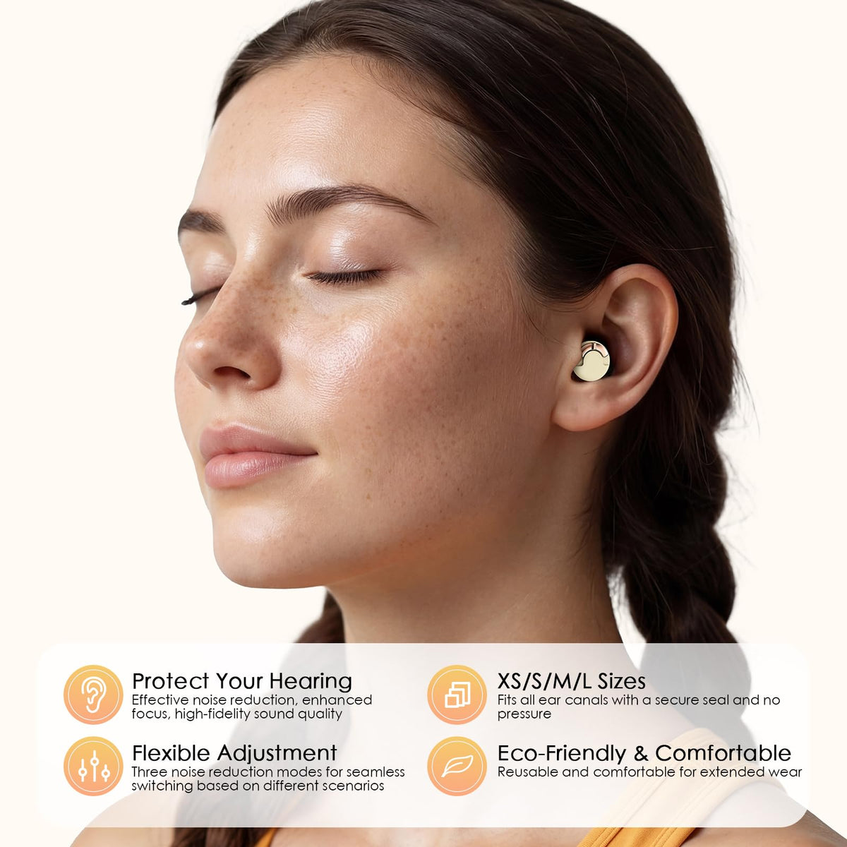 Adjustable High Fidelity Concert Ear Plugs, Hearing Protection