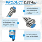 MECCANIXITY Inductive Proximity Sensor, NPN NC M18 5mm Approach Sensor
