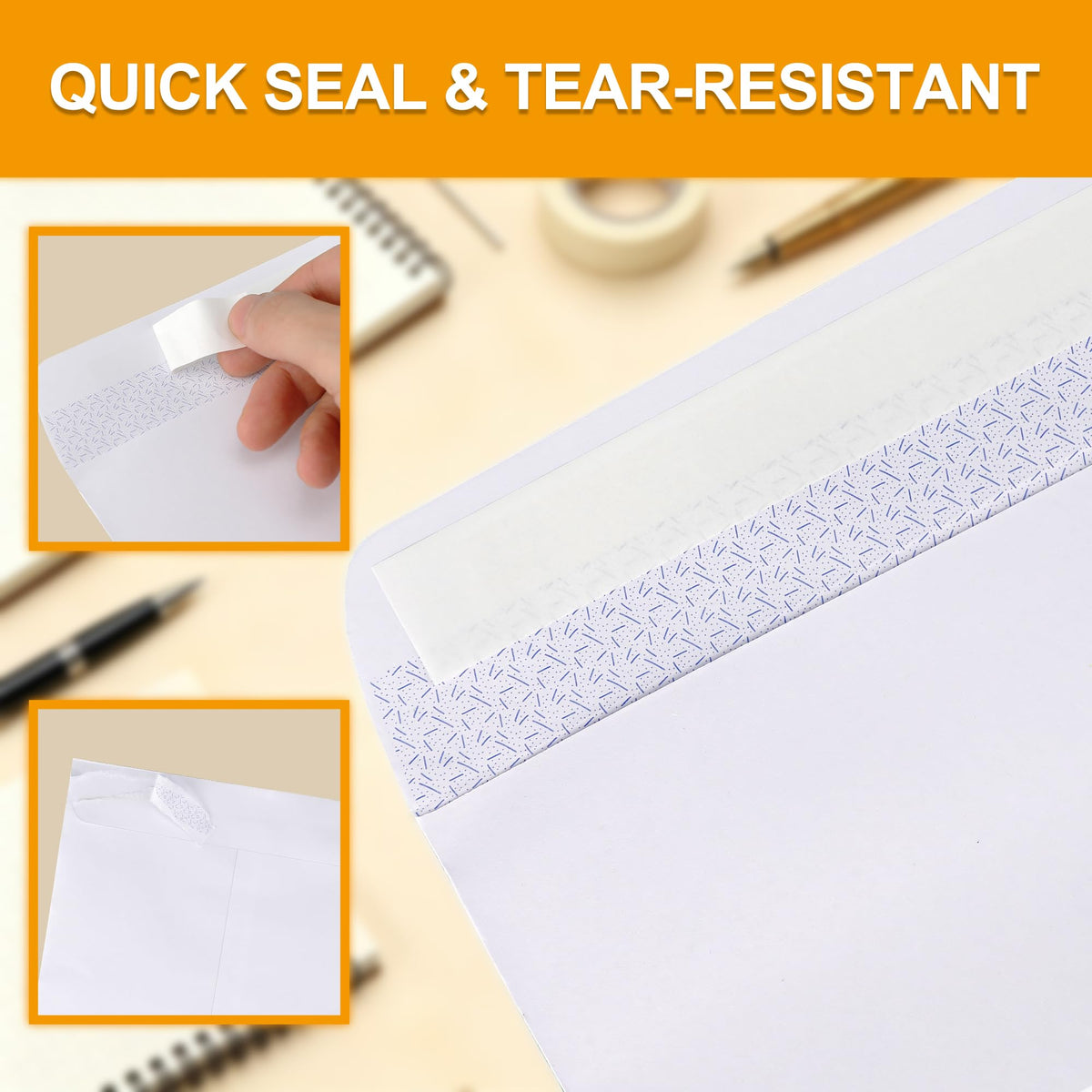 24 Pack 9 x 12 Self Seal Security White Catalog Envelopes