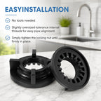 Chsoejuf 4PCS 1/2" IPS Faucet Mounting Nut Durable Plastic Lock Nuts Kit