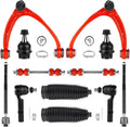 12PCS Front Upper Control Arm Suspension Kit Lower Ball Joints with Polyurethena Bushing 07-14 Fit for Cadillac Escalade Fit for Chevrolet Suburban 1500 Tahoe Avalanche Fit for GMC Sierra Yukon XL