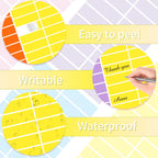 Color Coding Labels,400 PCS 1" x 3" Yellow Rectangular Colored Labels Stickers