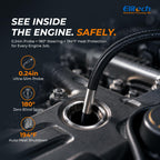 Elitech Articulating Borescope with Light, 6mm/0.24in Inspection Camera