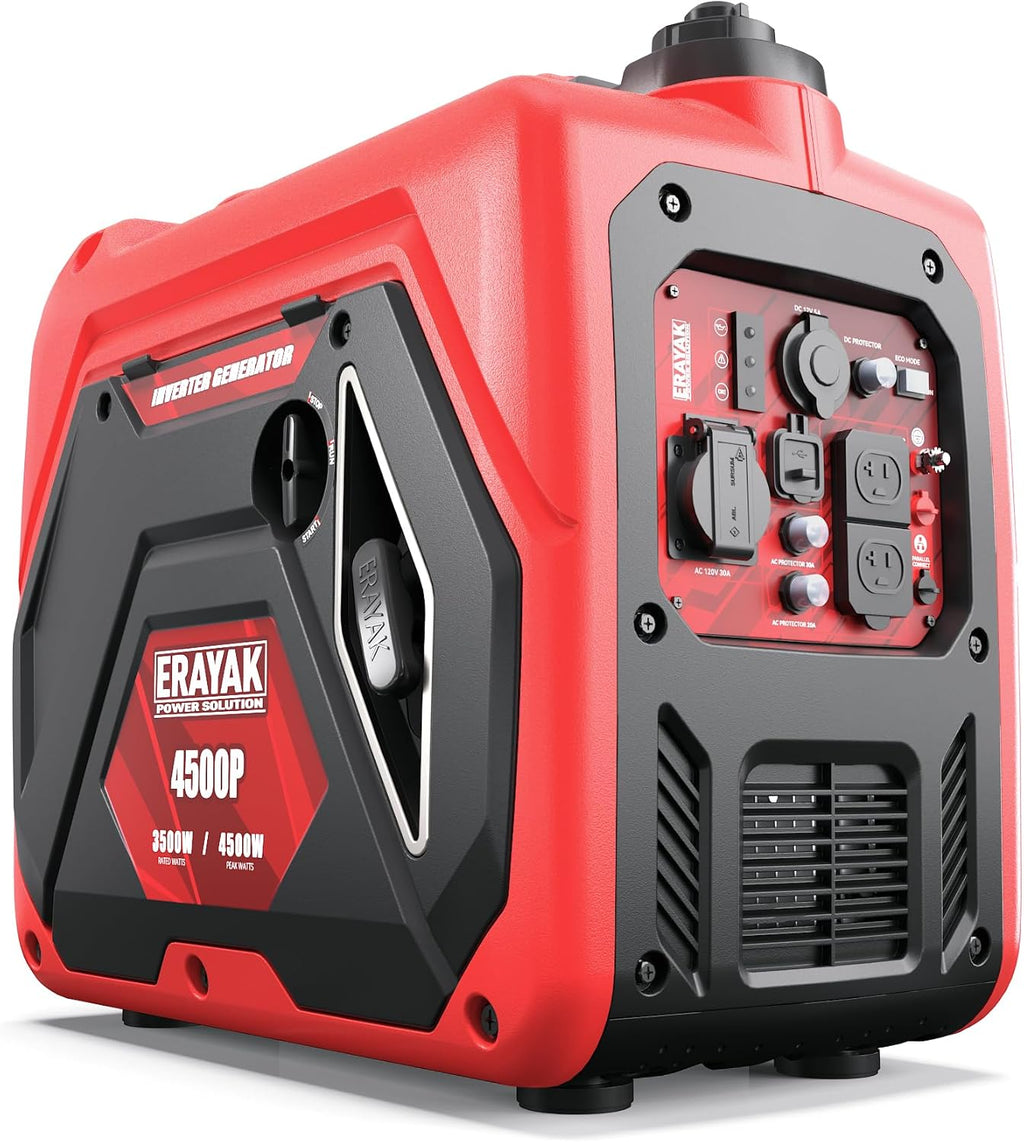4500W Portable Inverter Generator for Home Use, Super Quiet Small Generator for Camping Outdoor Emergency Power
