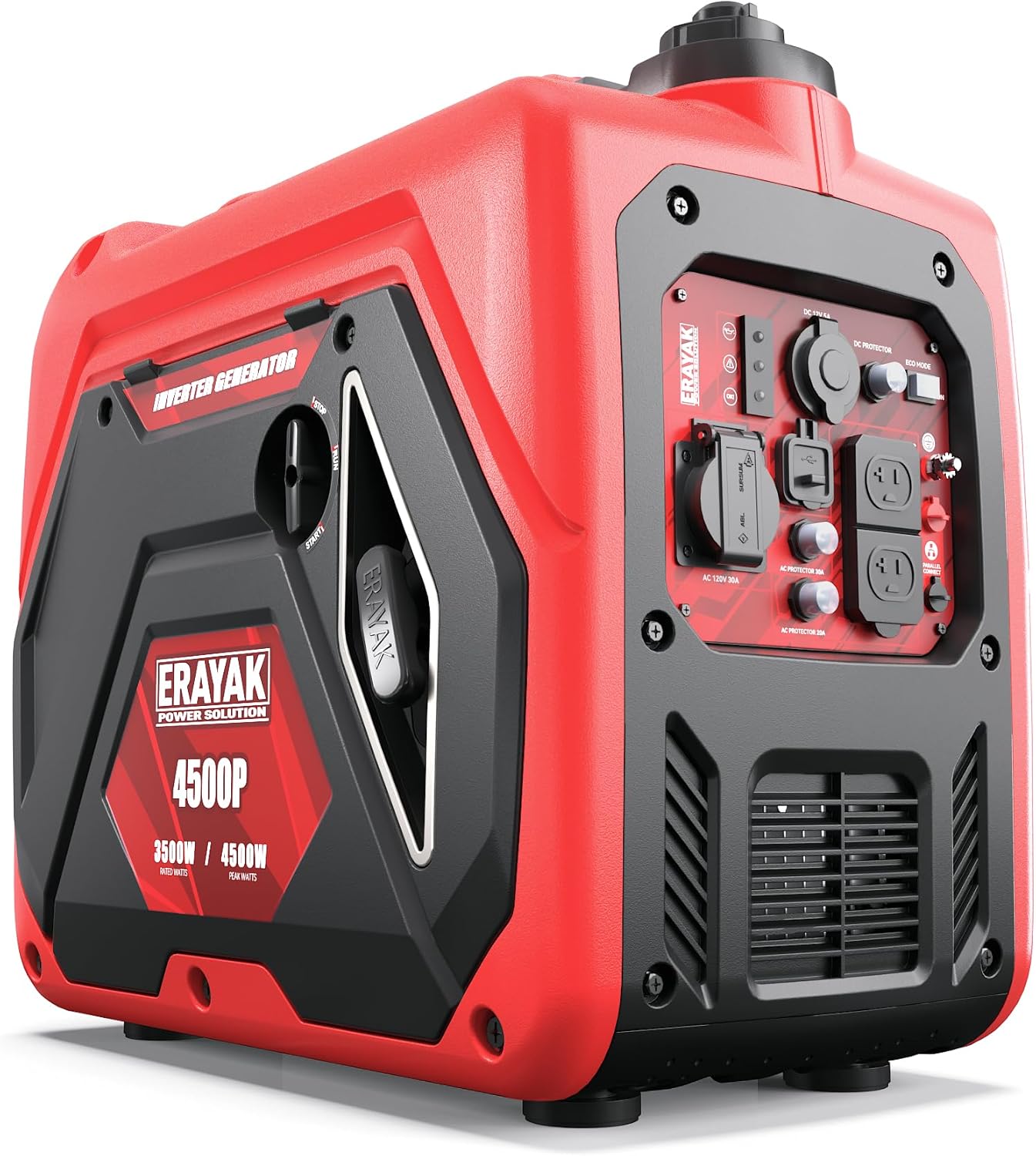 4500W Portable Inverter Generator for Home Use, Super Quiet Small Generator for Camping Outdoor Emergency Power