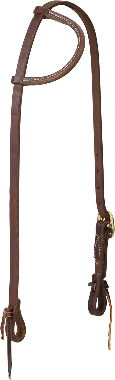 Working Tack One Ear Headstall, 5/8 Inch, Adjustable Fit