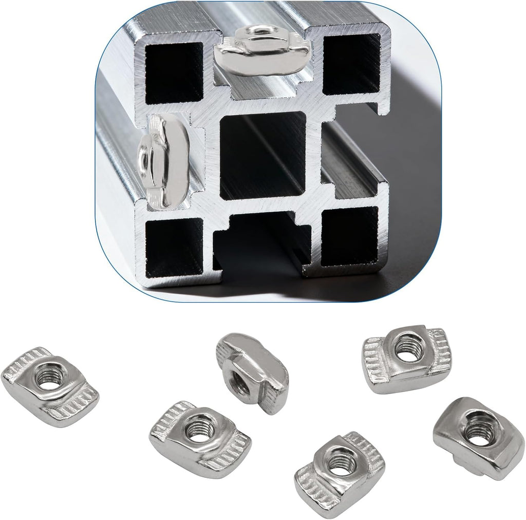200 Pcs M3 Sliding T Slot Nuts for 2020 Series Aluminum