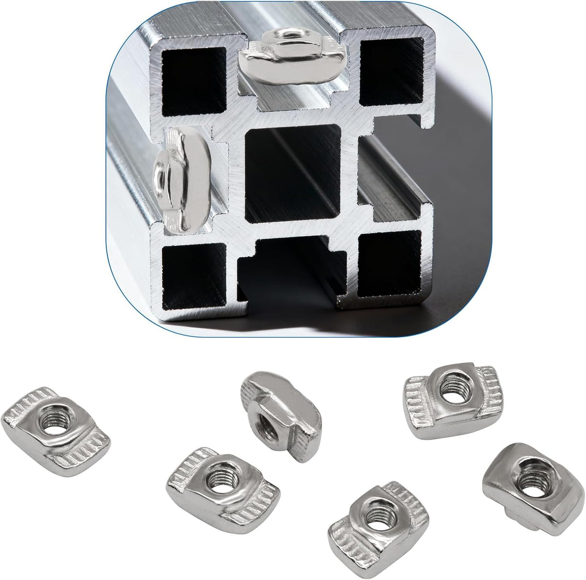 200 Pcs M3 Sliding T Slot Nuts for 2020 Series Aluminum