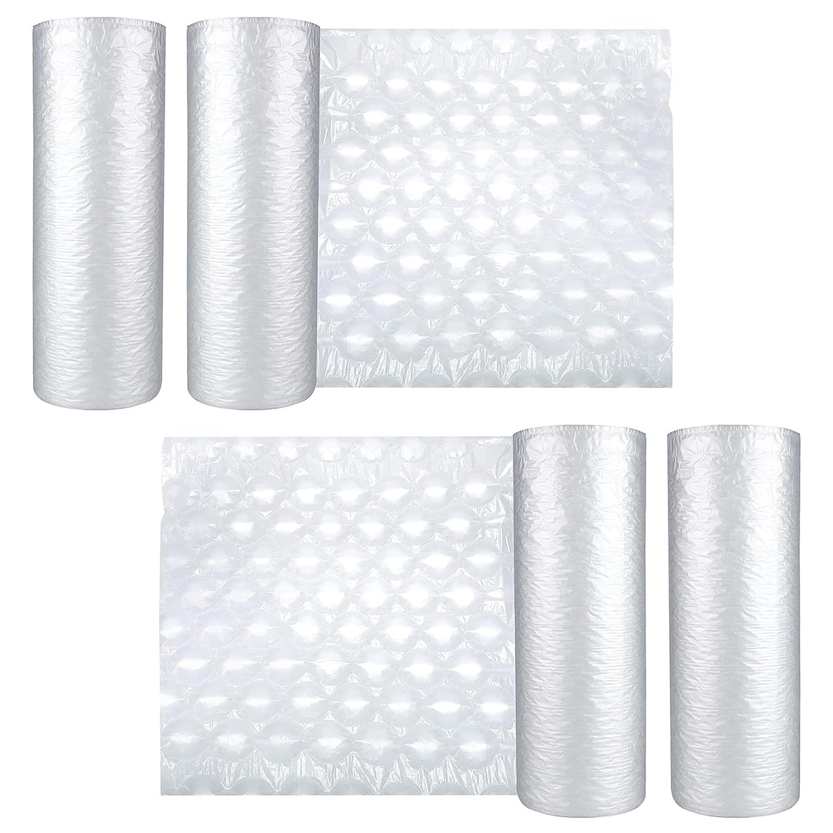 Air Cushion Film 4 Rolls x 985ft, Size 15.7inch x 11.8inch