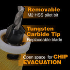 5/32" x 3/8" Carbide Tipped Countersink Bit with Depth Stop