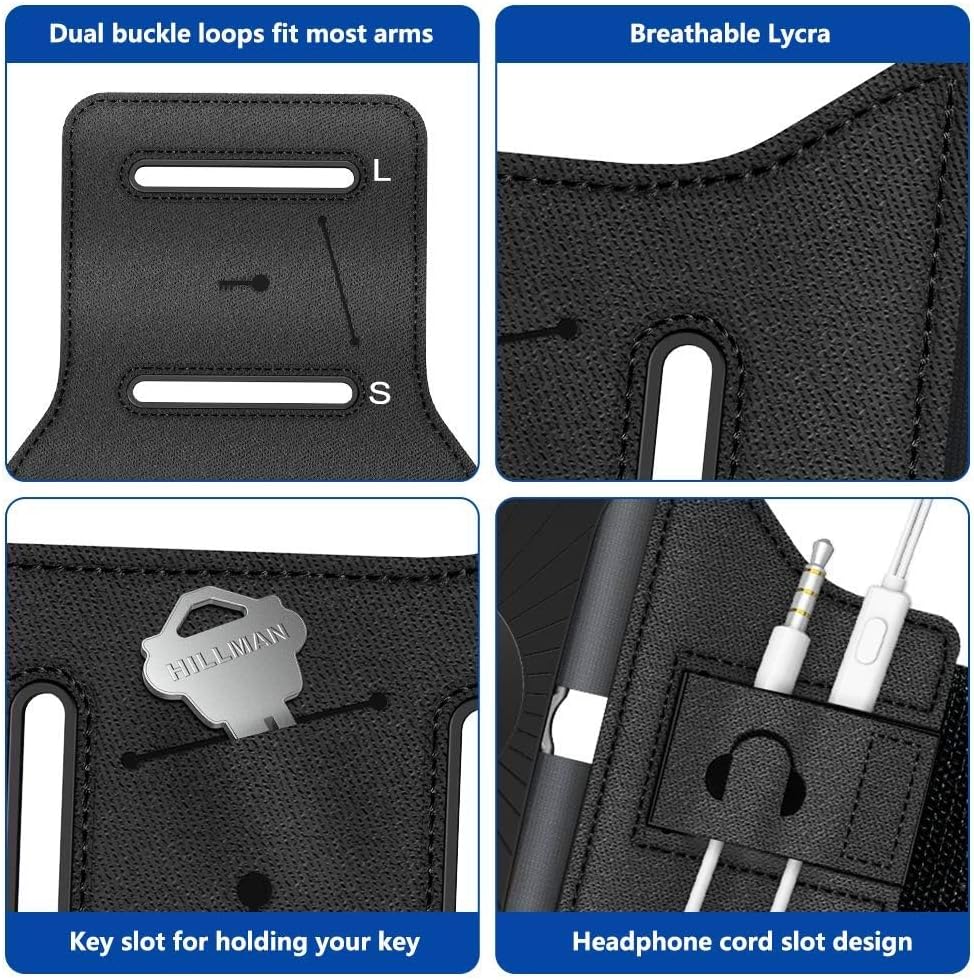 Running Armband 360°Rotatable for iPhone 17/16/15/14/13/Pro Max/Pro/Mini/12/11/SE/Xs/XR/X/8/7/Plus, Fits All 4-6.7