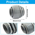 Moicstiy 2Pcs 2 Inch NPT Liquid Tight Connector