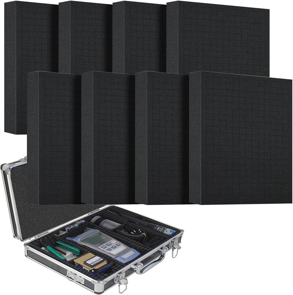 Tool Box Foam Inserts for Cases, 8pcs High Density Foam Sheets Foams Board Pick and Pluck Foams, Tool Box Liner