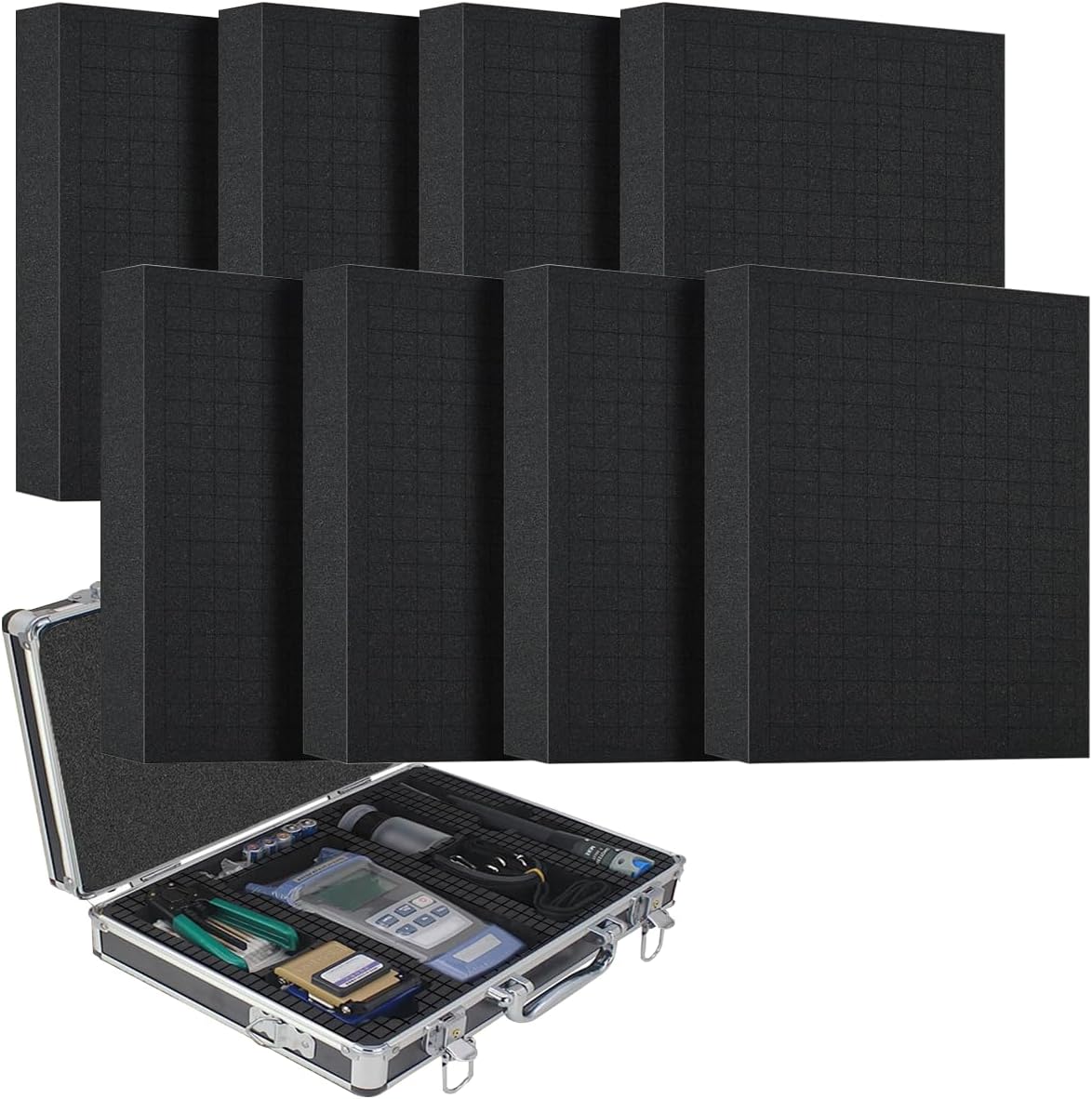 Tool Box Foam Inserts for Cases, 8pcs High Density Foam Sheets Foams Board Pick and Pluck Foams, Tool Box Liner
