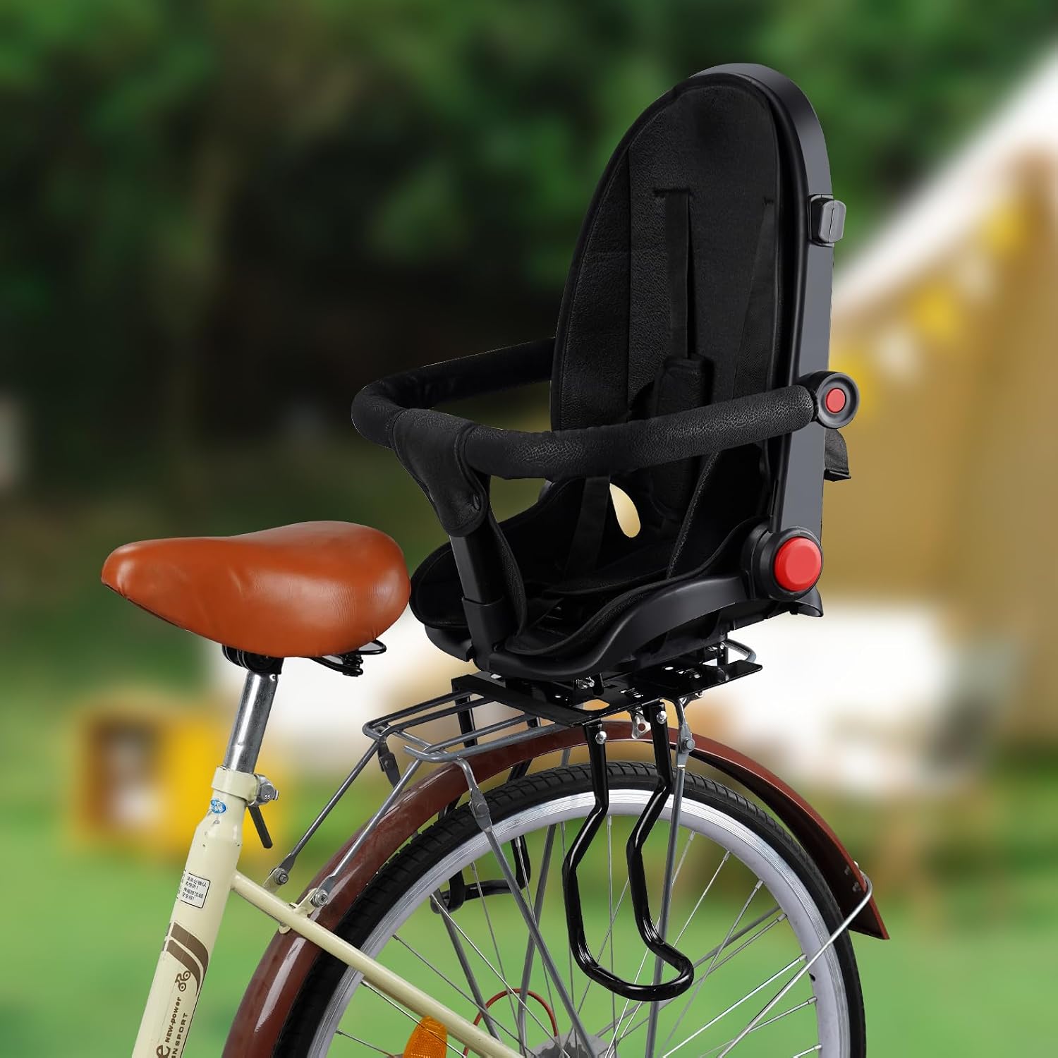 Rear Child Bike Seat, Kids Bicycle Back Seat ，Safe Rear Mount Child Bike Seat Fits All Bicycle Rear Frames, for 2-5