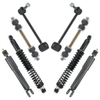 TRQ Front and Rear Suspension Kit Shock & Spring Strut Assembly Set Shock