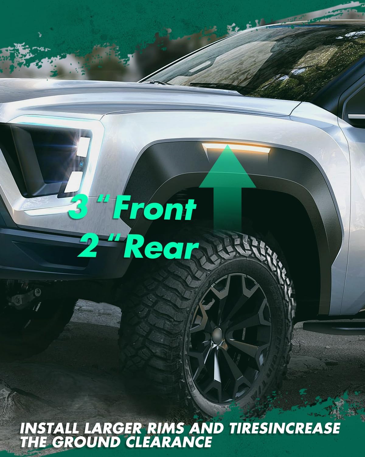 SCITOO 3 inch Front 2" Rear Leveling Kit for Dodge Ram 1500 2006-2008