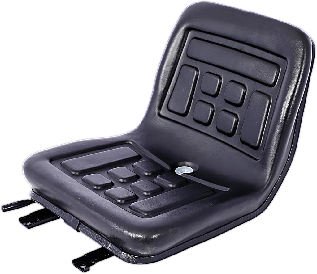 Universal Lawn Tractor Seat Replacement, Compact High Back Mower Seat with a Drain Hole Replacement Seat