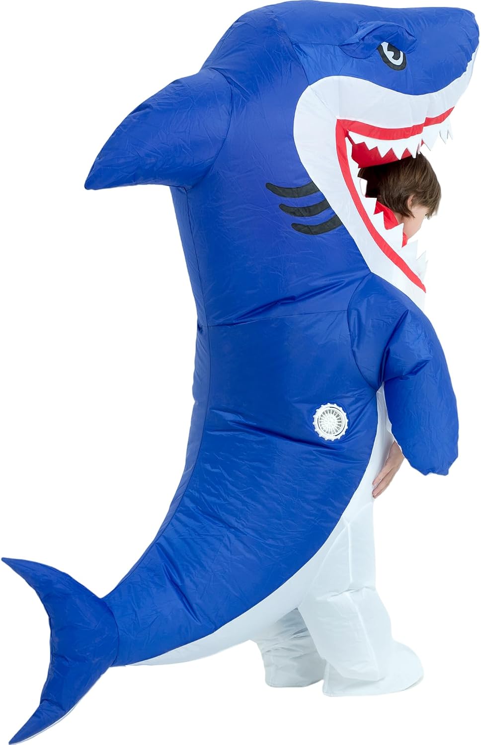 Halloween Inflatable Costume Kids,Blow Up Full Body Shark Suit Boys Girls