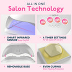 UV LED Nail Lamp, Upgraded UV Light with 4 Timer,Digital Display SUN5plus | 10/30/60/90s Timer UV Light for Gel