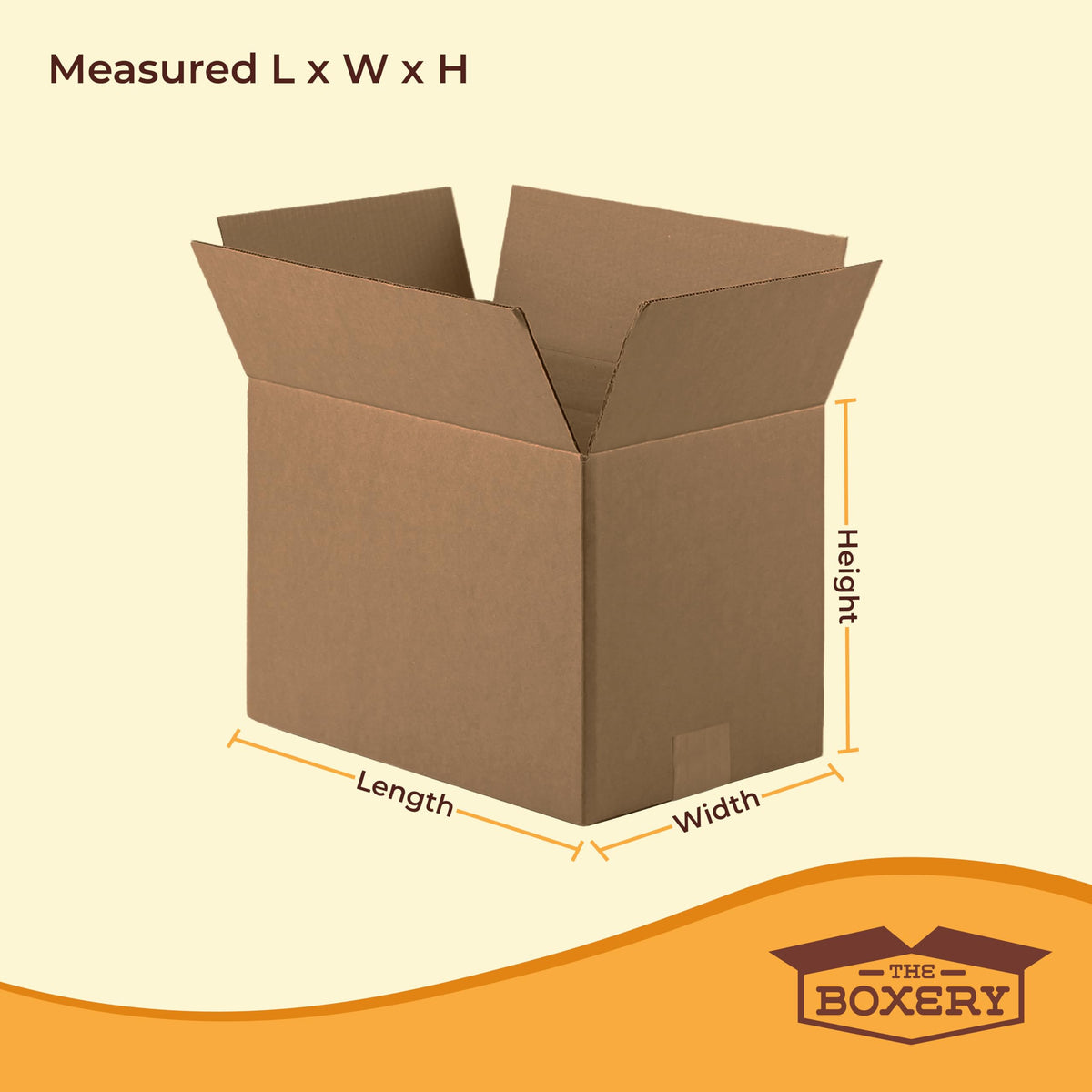 10"x10"x10" Corrugated Cardboard Boxes 50-Pack