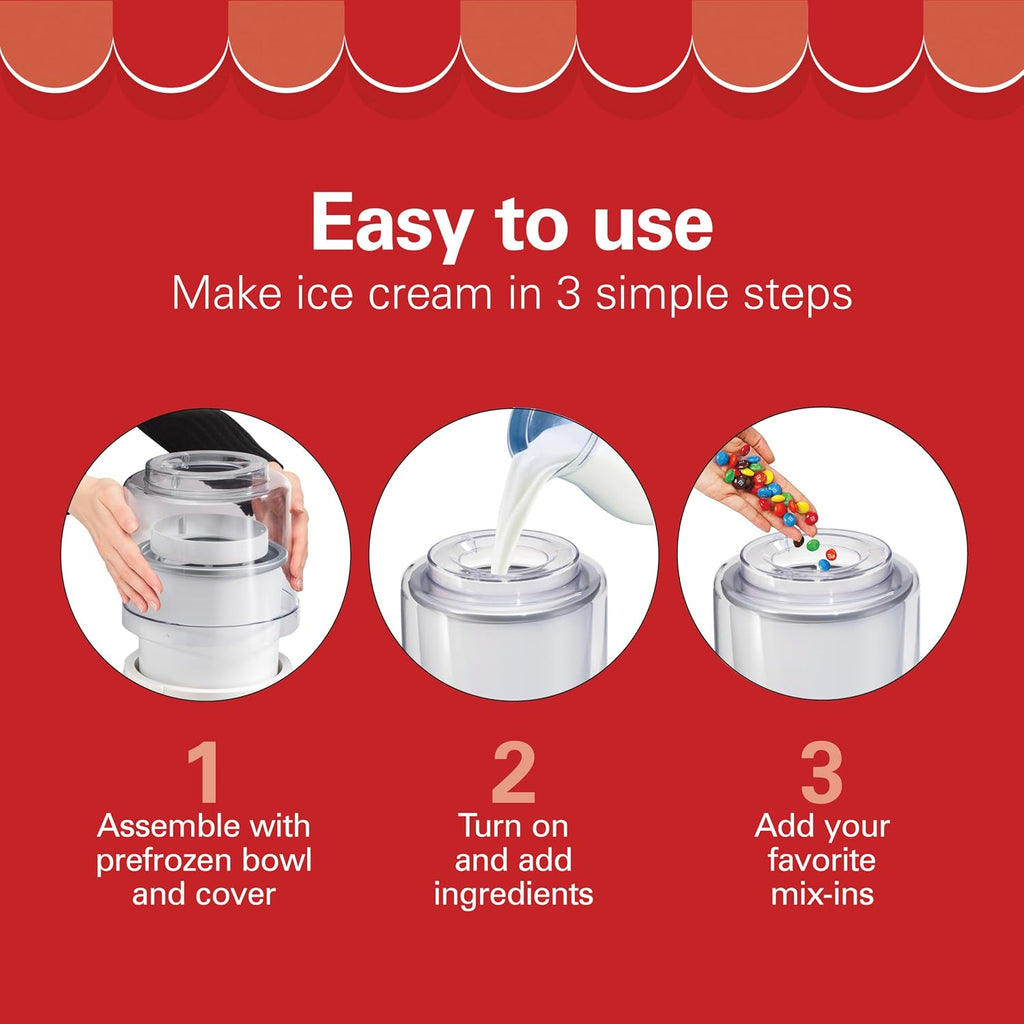 Automatic Electric Ice Cream Maker & Frozen Yogurt Machine