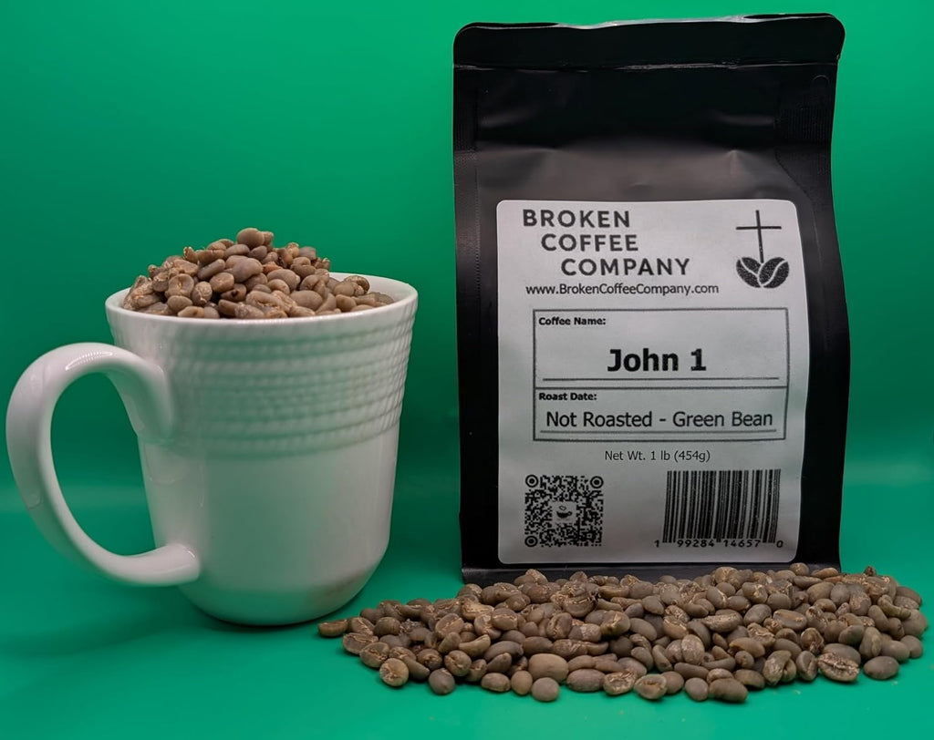 John 1 Green Coffee Beans - Indonesian Unroasted Coffee Beans for Home Roasting | Fruity & Nutty Premium Single
