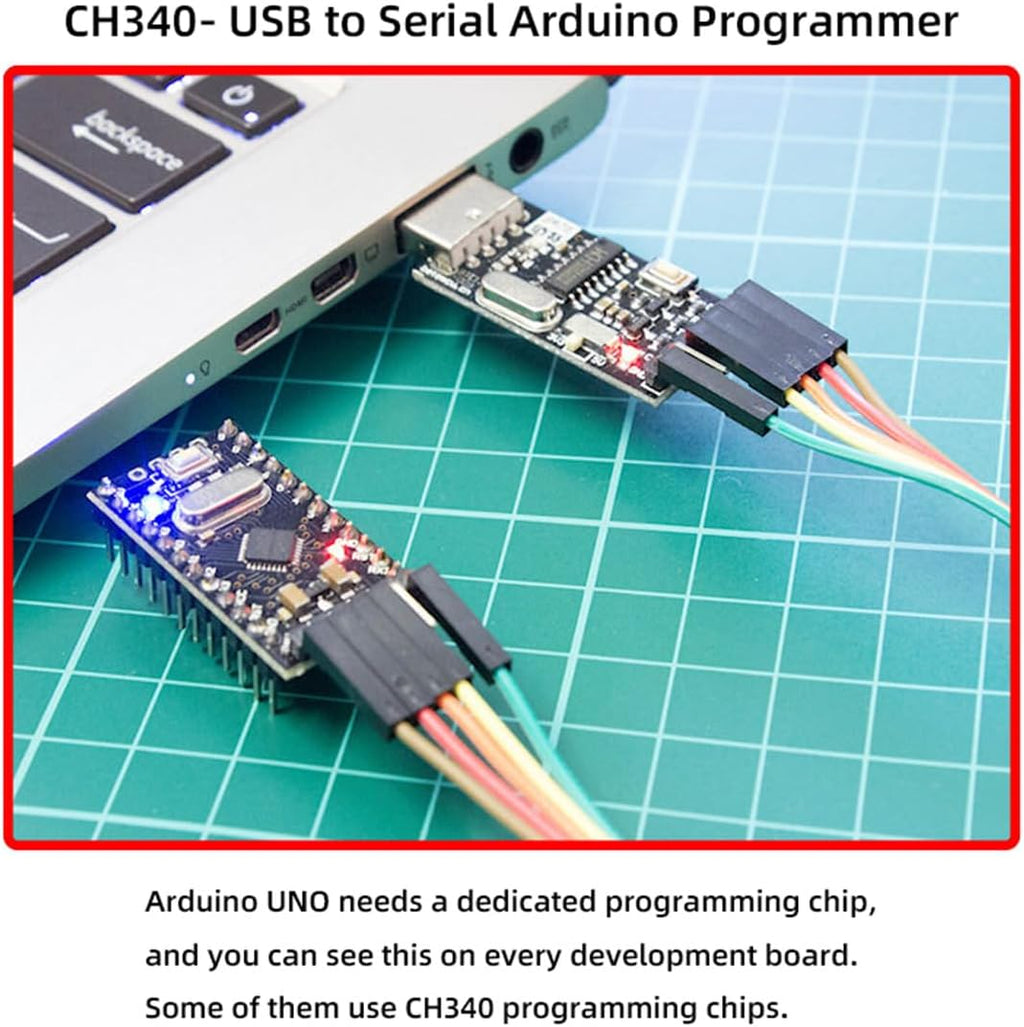 USB2.0 Type-A to TTL Converter UART STC Module Serial Programmer CH340G CH340 3.3V 5V Adapter Replace PL-2303