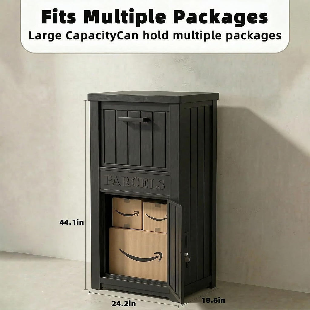 Package Delivery Boxes for Outside, Lockable Anti-Theft Waterproof Delivery Boxes for Outside, Secure Parcel Drop