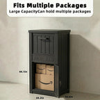 Package Delivery Boxes for Outside, Lockable Anti-Theft Waterproof Delivery Boxes for Outside, Secure Parcel Drop