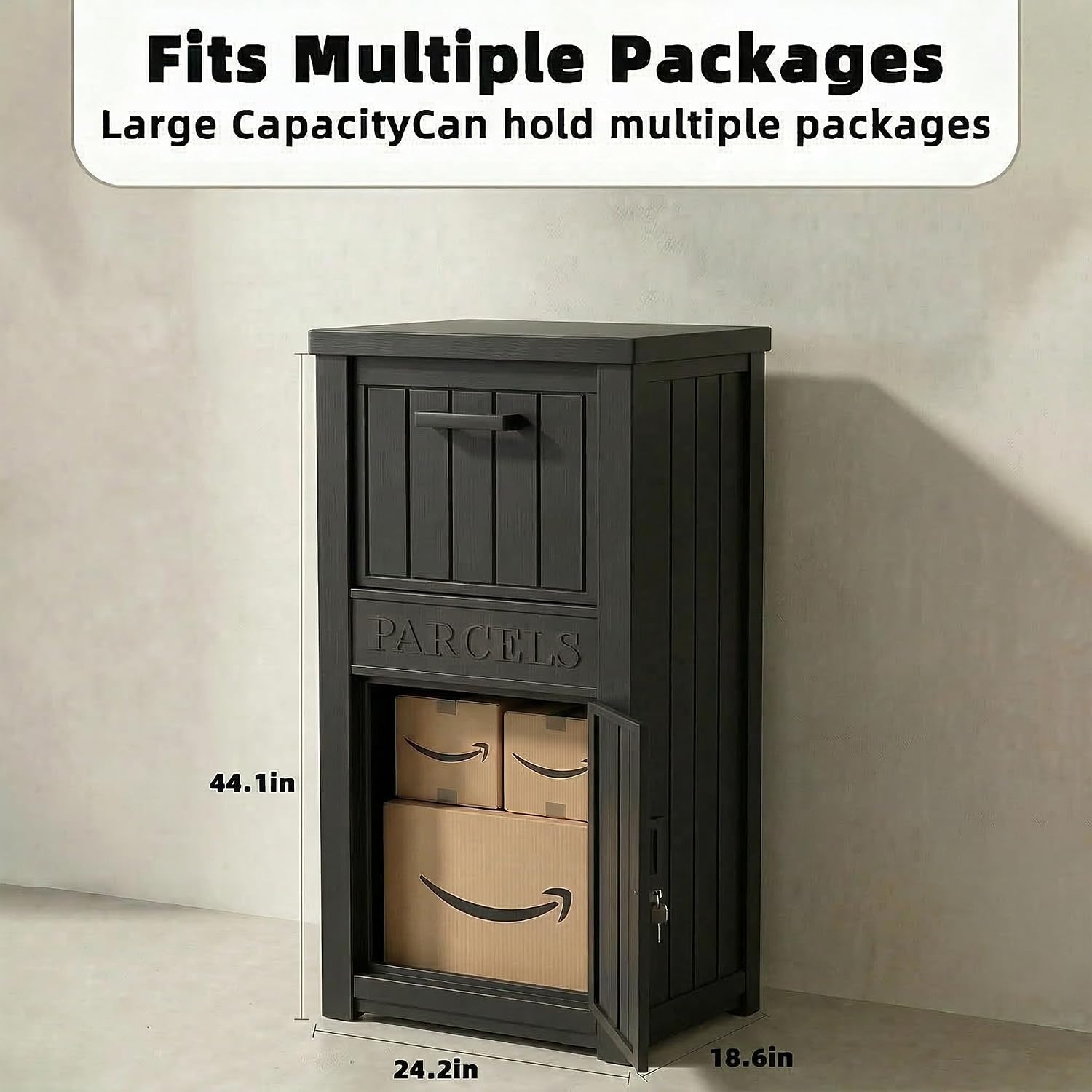 Package Delivery Boxes for Outside, Lockable Anti-Theft Waterproof Delivery Boxes for Outside, Secure Parcel Drop