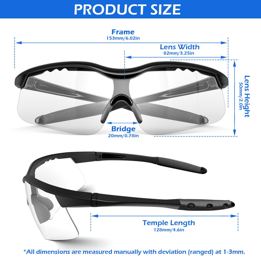30 Pack Safety Glasses Bulk Men Women, ANSI Z87.1 Protective Eyewear