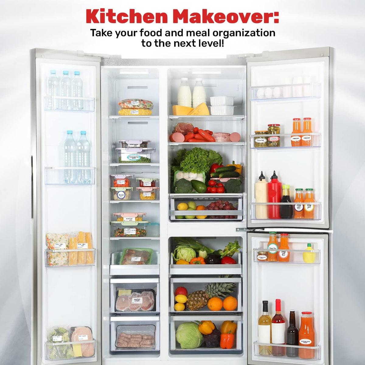 Dissolvable Food Labels 1x2 in 500/Roll - Blank Freezer Jar Stickers
