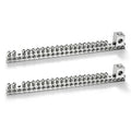 2 Set Aluminum Ground Bar Kit with 21 Terminal Positions