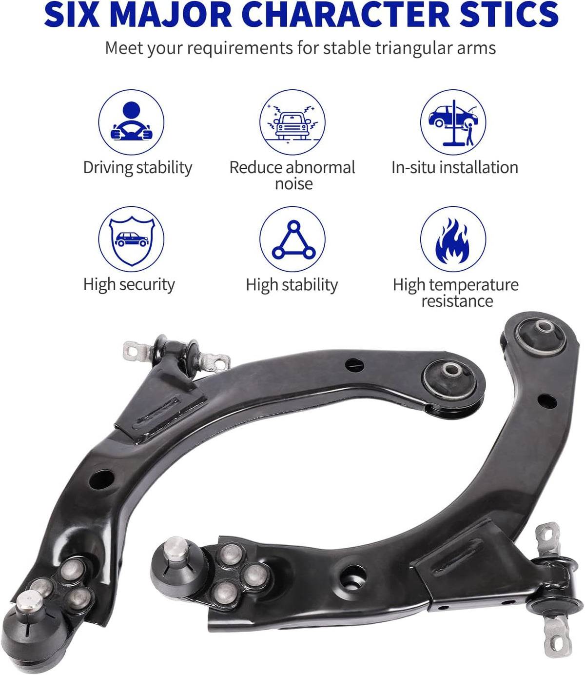 2pc Front Lower Control Arm with Ball Joint Fits for 2005-2010 Chevy Cobalt