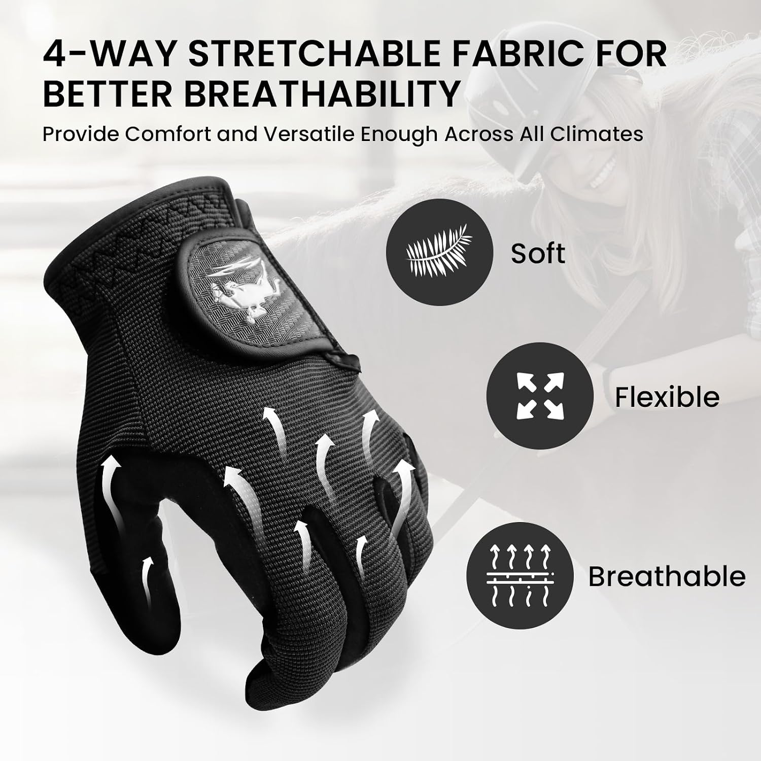 Horse Riding Gloves for Women or Kids