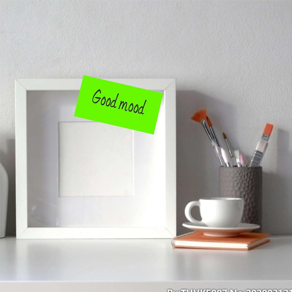 3 X 5 Inch Rectangle Adhesive Color Coding Stickers,Square Inventory Stickers -250 Per Dispenser Box (Fluorescent Green)