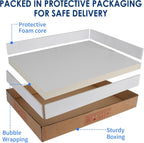 Heavy-Duty White Cardboard Sheets 8.5 x 11 in, 1.5mm Thick, Acid Free