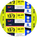 Solid Indoor Wire 12/2 W/G NMB Cable - Yellow (25FT)