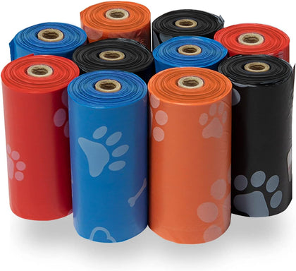 Dog Poop Bags for Waste Refuse Cleanup, Doggy Roll Replacements for Outdoor Puppy Walking and Travel, Leak Proof and