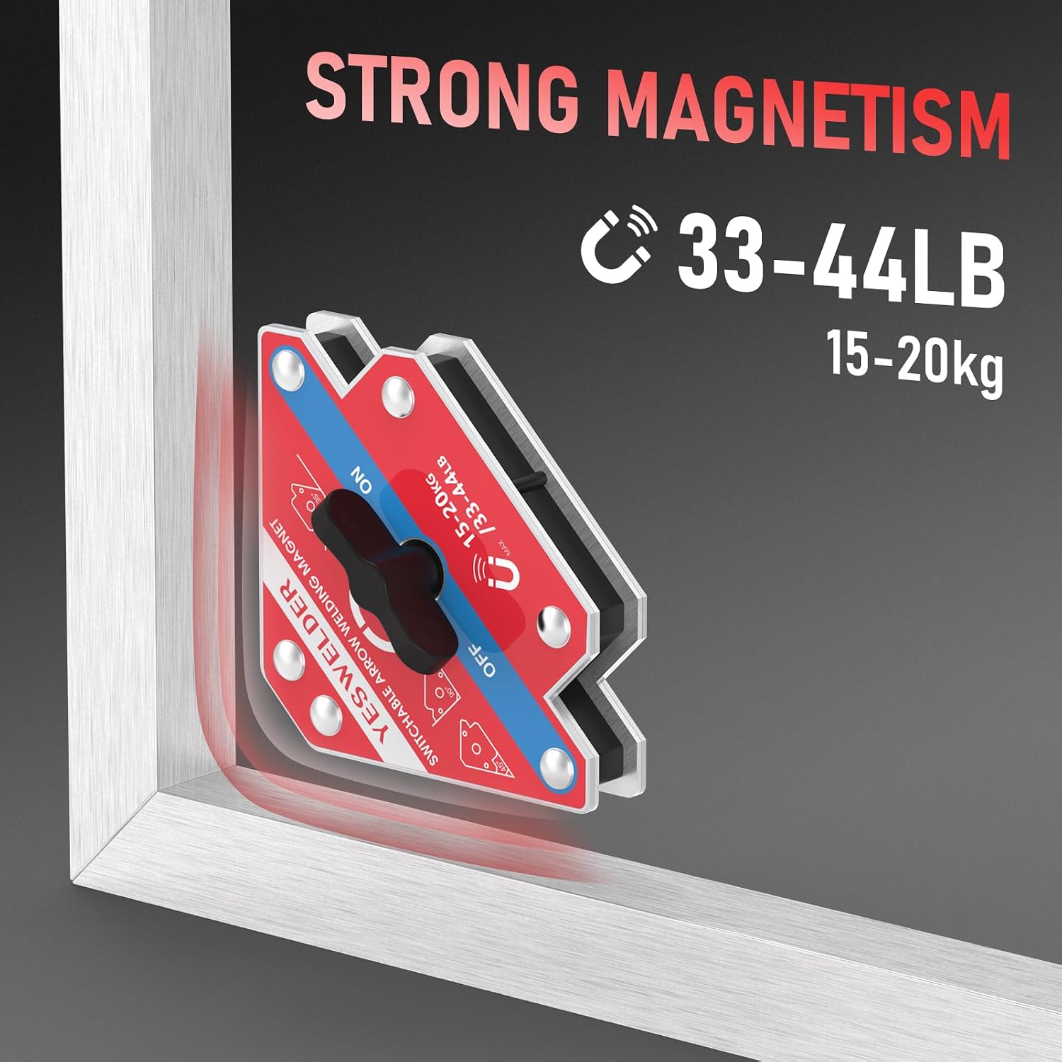 Switchable Arrow Welding Magnet 33-44LBs On/Off Switch Arrow | strong magnetic holding support, workpiece