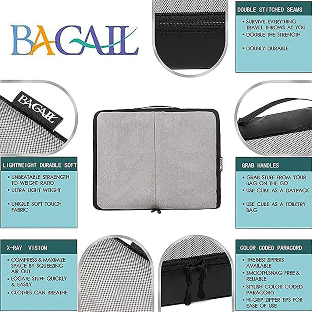 6 Set Packing Cubes,Travel Luggage Packing Organizers