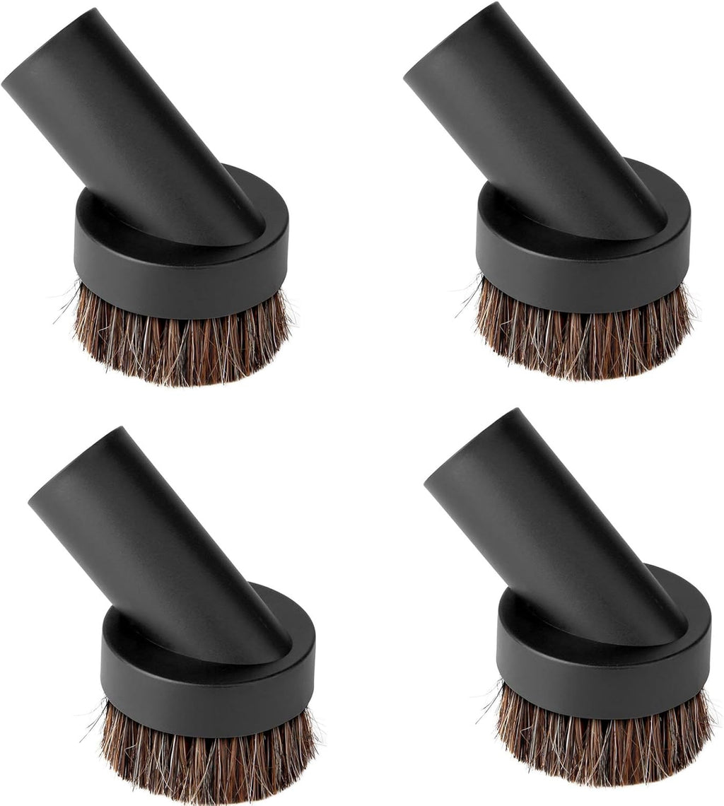 4Pcs Soft Bristle Vacuum Brush Round Brush Vacuum Attachment Universal Vacuum Dust Brush for Most Vacuum Cleaners