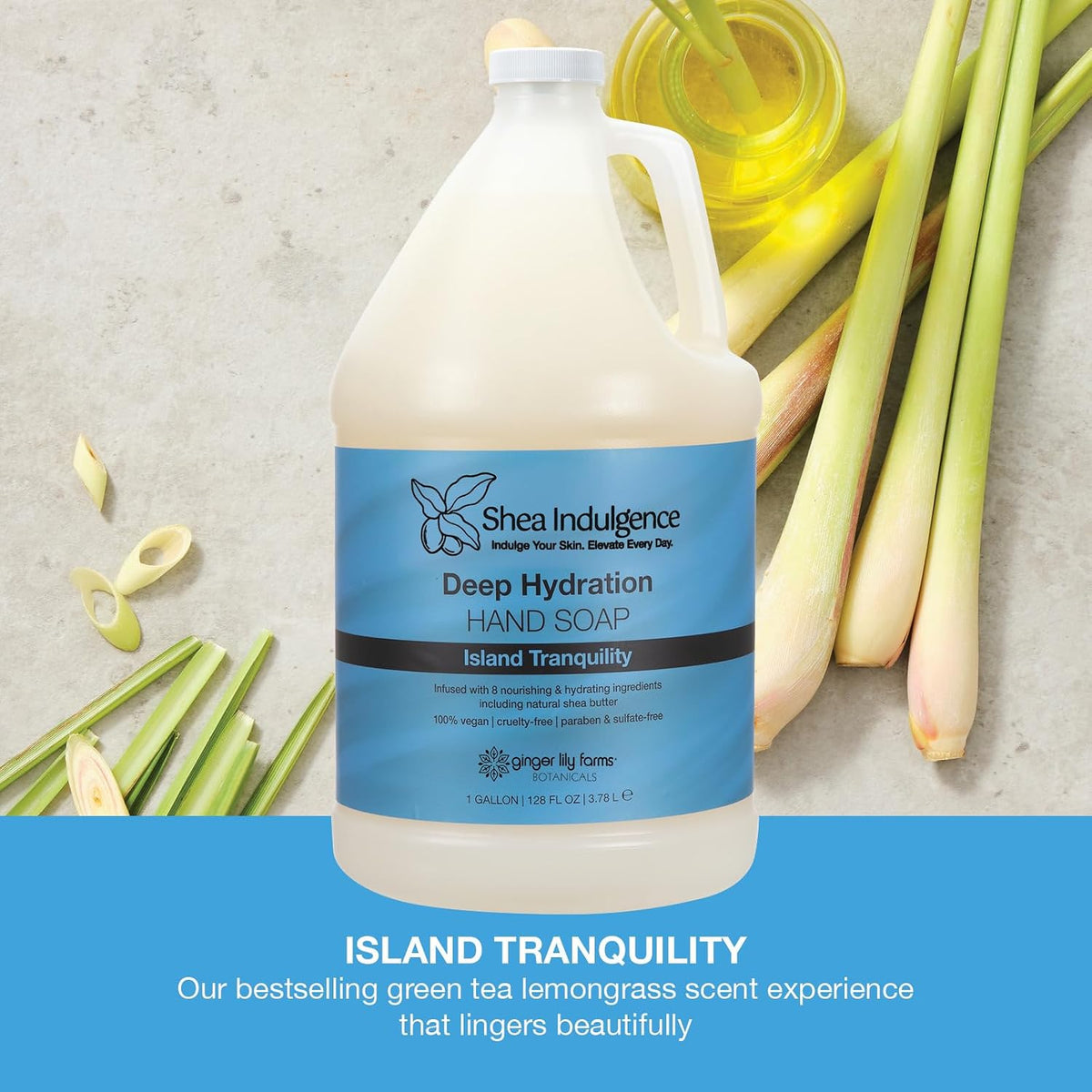 Shea Indulgence Hand Soap, 128oz, Island Tranquility