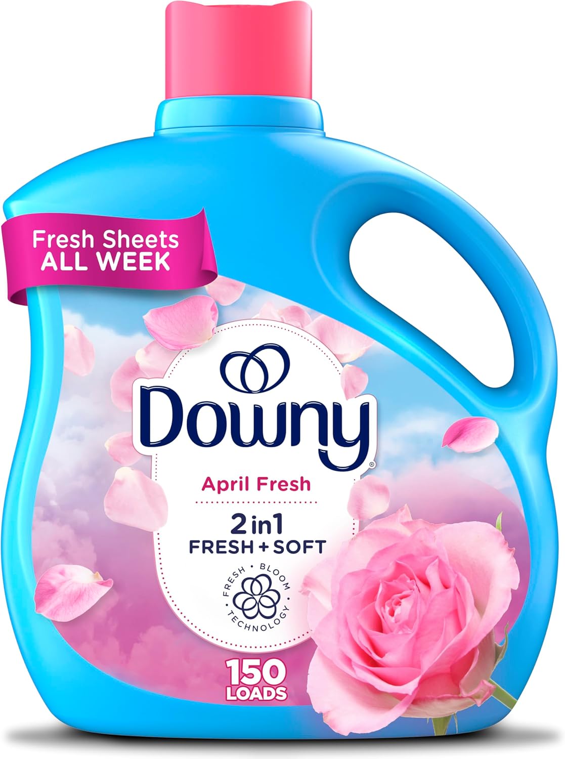Fabric Softener Liquid, April Fresh Scent, 111 fl oz, 150 Loads